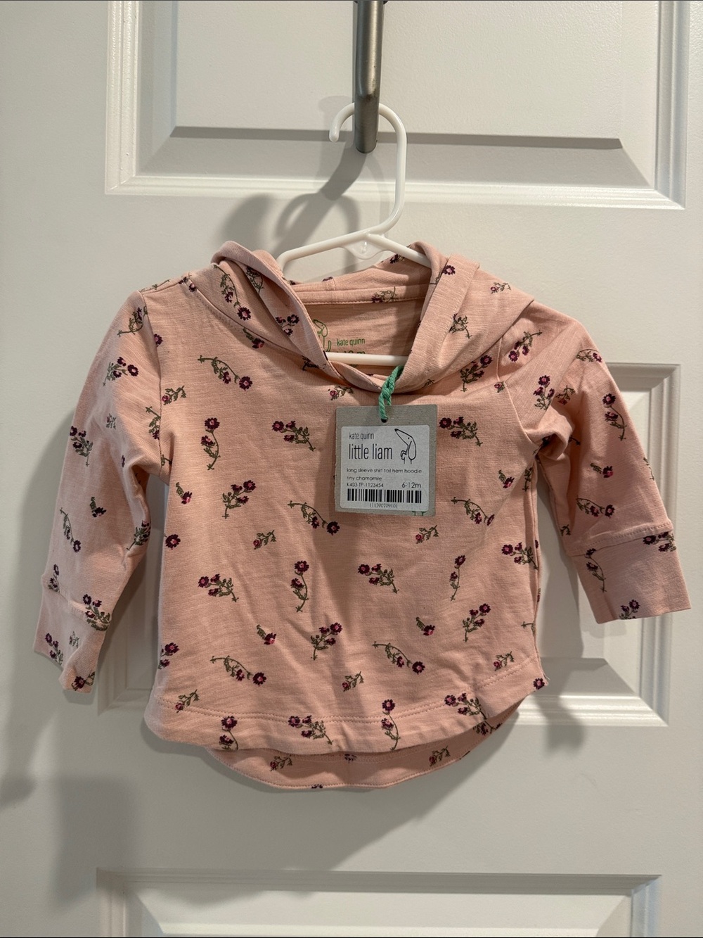 Kate Quinn long sleeve shirt tail hem hoodie | tiny chamomile